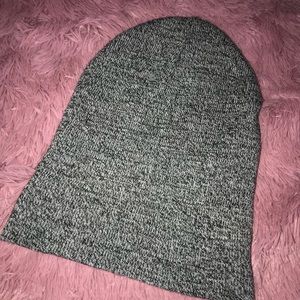 Black and white beanie